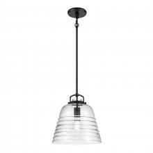 ELK Home Plus 67876/1 - Current 12'' Wide 1-Light Pendant - Matte Black