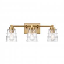 ELK Home Plus 67972/3 - Pulsate 21.5'' Wide 3-Light Vanity Light - Satin Brass