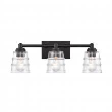 ELK Home Plus 67982/3 - Pulsate 21.5'' Wide 3-Light Vanity Light - Matte Black