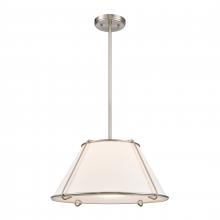 ELK Home Plus 68254/1 - Regalia 18'' Wide 1-Light Pendant - Satin Nickel