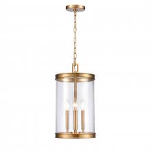 ELK Home Plus 69755/3 - Mendoza 10.25'' Wide 3-Light Pendant - Brushed Gold