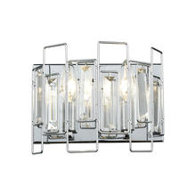 ELK Home Plus 81370/2 - Crosby 2-Light Vanity Sconce in Polished Chrome with Clear Crystal