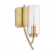 ELK Home Plus 8153-SB-CL - Tulip 11.75'' High 1-Light Sconce - Satin Brass