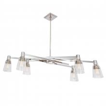 ELK Home Plus 8158-PN-CL - Carnival 49.5'' Wide 6-Light Chandelier - Polished Nickel