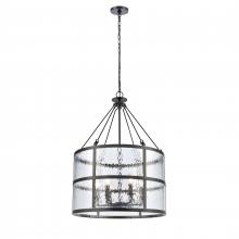 ELK Home Plus 82078/6 - Solace 24'' Wide 6-Light Pendant - Matte Black