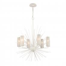 ELK Home Plus 82087/6 - Sea Urchin 27'' Wide 6-Light Chandelier - White Coral