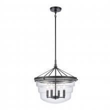 ELK Home Plus 82169/4 - Boyer 18'' Wide 4-Light Pendant - Matte Black