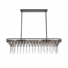 ELK Home Plus 82236/4 - Fantania 36'' Wide 4-Light Linear Chandelier - Matte Black