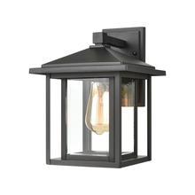 ELK Home Plus 87131/1 - Solitude 1-Light Sconce in Matte Black with Clear Glass