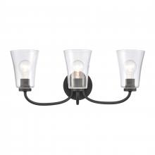 ELK Home Plus EC89254/3 - Emily 23'' Wide 3-Light Vanity Light - Matte Black