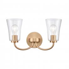 ELK Home Plus EC89263/2 - Emily 17'' Wide 2-Light Vanity Light - Brushed Gold