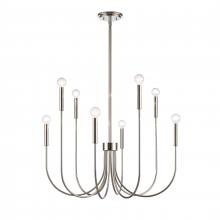 ELK Home Plus EC89895/8 - Ulla 28'' Wide 8-Light Chandelier - Polished Nickel