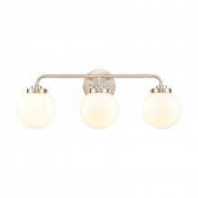 ELK Home Plus EC89984/3 - Fairbanks 22.75'' Wide 3-Light Vanity Light - Brushed Nickel and Opal