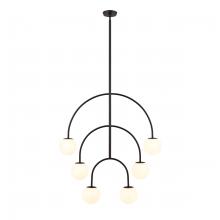 ELK Home Plus H0018-10373 - Doby 34'' Wide 6-Light Pendant - Matte Black