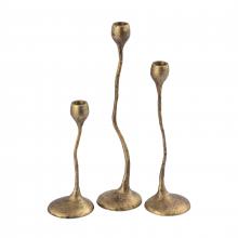 ELK Home Plus H0897-10924/S3 - Rosen Candleholder - Set of 3 Brass