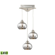 ELK Home Plus LCA403-113-16M - Ciotola Single Led Pendant Complete with Mecury Glass Shade and Holder