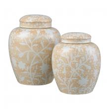 ELK Home Plus S0037-11351/S2 - Yvonne Jar - Set of 2 Cream Glazed