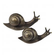 ELK Home Plus S0037-12133/S2 - Snail Object - Set of 2 - Bronze (2 pack) (2 pack)