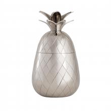 ELK Home Plus S0807-11394 - Little Island Pineapple Object - Silver (2 pack) (2 pack)