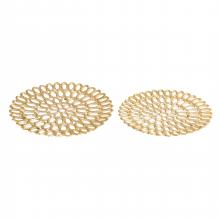 ELK Home Plus S0807-12078/S2 - Regina Tray - Set of 2 Gold (2 pack)