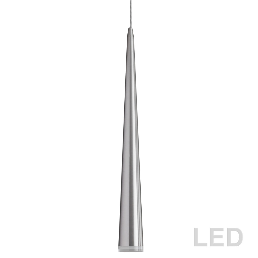 5W Pendant, Satin Chrome Finish