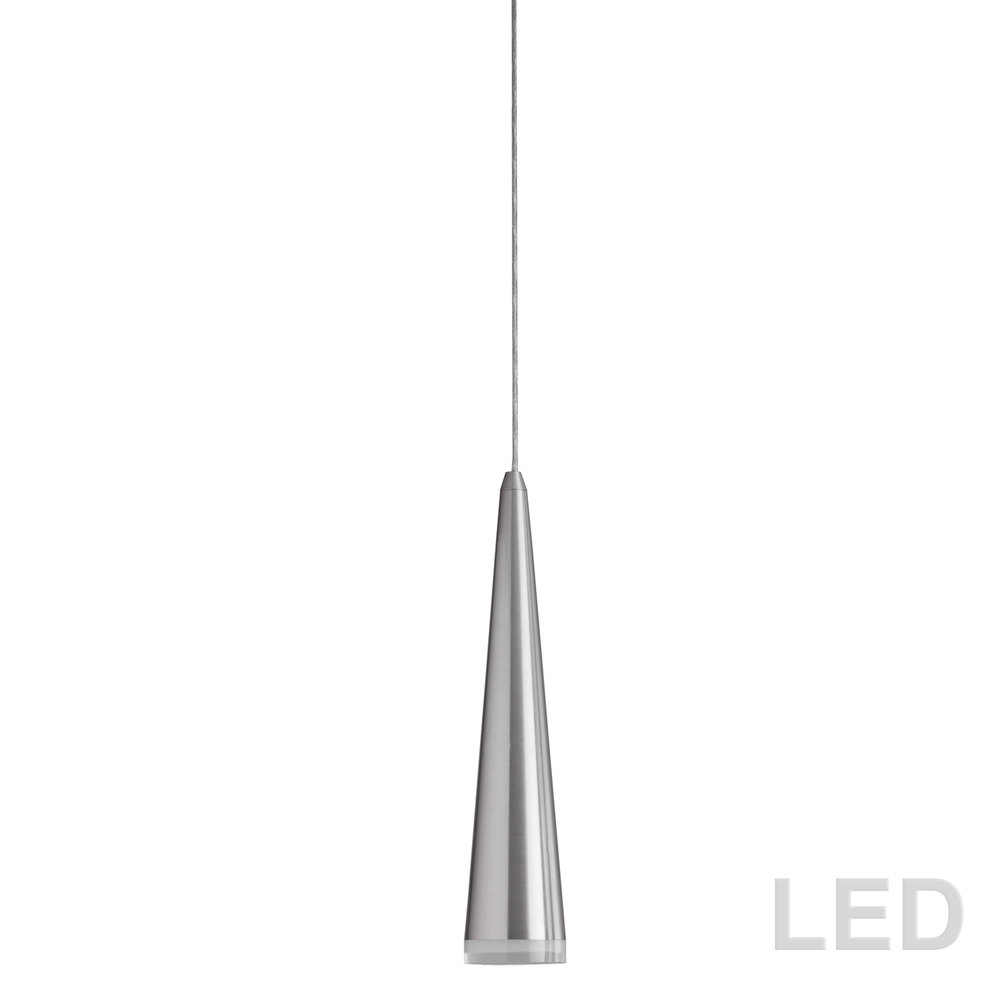 5W Pendant, Satin Chrome Finish