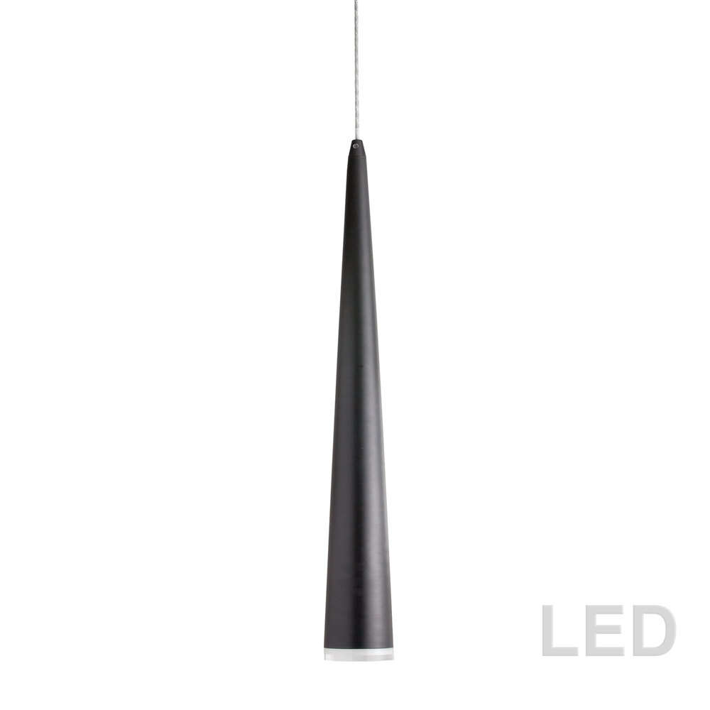 5W Pendant, Matte Black Finish