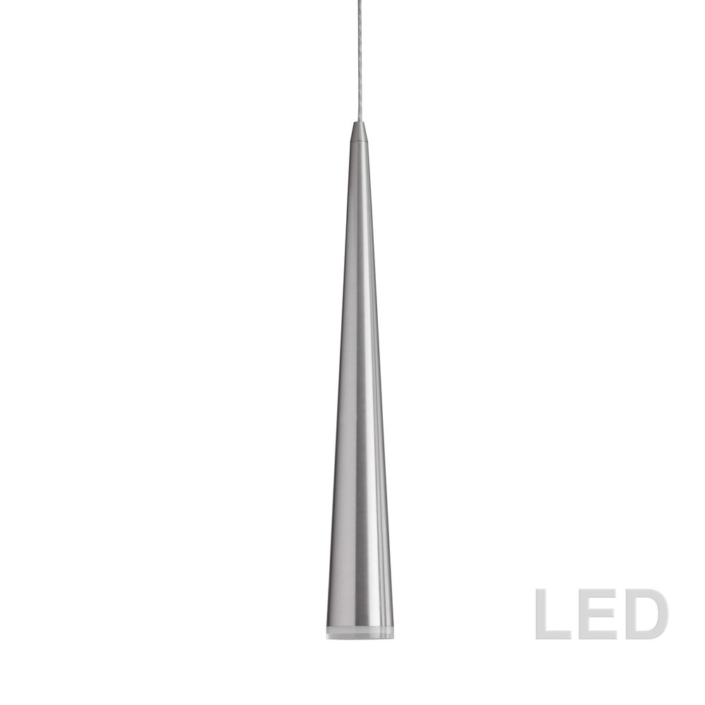 5W Pendant, Satin Chrome Finish