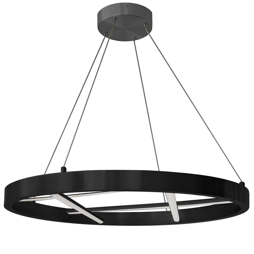 40W Chandelier, MB w/ WH Silicone Diffuser