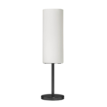 Dainolite 83205-MB-WH - 1 Light Incandescent Table Lamp, Matte Black with White Glass