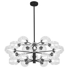 Dainolite ABI-3318C-MB-CLR - 18LT Halogen Chandelier, MB w/ CLR Glass