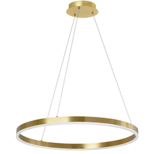 Dainolite CIR-2434C-AGB - 34W Chandelier, Aged Brass with White Acrylic Diffuser