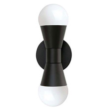 Dainolite FOR-72W-MB - 2 Light Incandescent Matte Black Wall Sconce