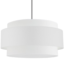 Dainolite PYA-304C-PC-WH - 4 Light Incandescent Chandelier, Polished Chrome with White Shade