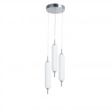 Dainolite TYA-1230LEDP-PC - 30W Multi Pendant, PC w/ WH Opal Glass