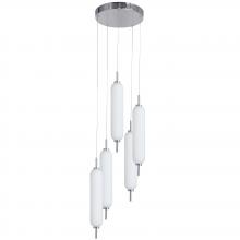 Dainolite TYA-1250LEDP-PC - 45W Multi Pendant, PC w/ WH Opal Glass