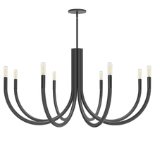 Dainolite WAN-388C-MB - 8 Light Incandescent Chandelier, Matte Black