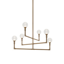 Matteo Lighting C64806AGCL - Candlestix Chandelier