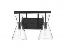 Innovations Lighting 354-2W-BK-CL - Colden - 2 Light - 15 inch - Matte Black - Bath Vanity Light