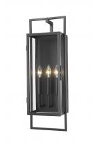 Z-Lite 598B-BK - 3 Light Outdoor Wall Light