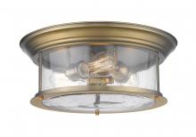 Z-Lite 727F16-HBR - 3 Light Flush Mount