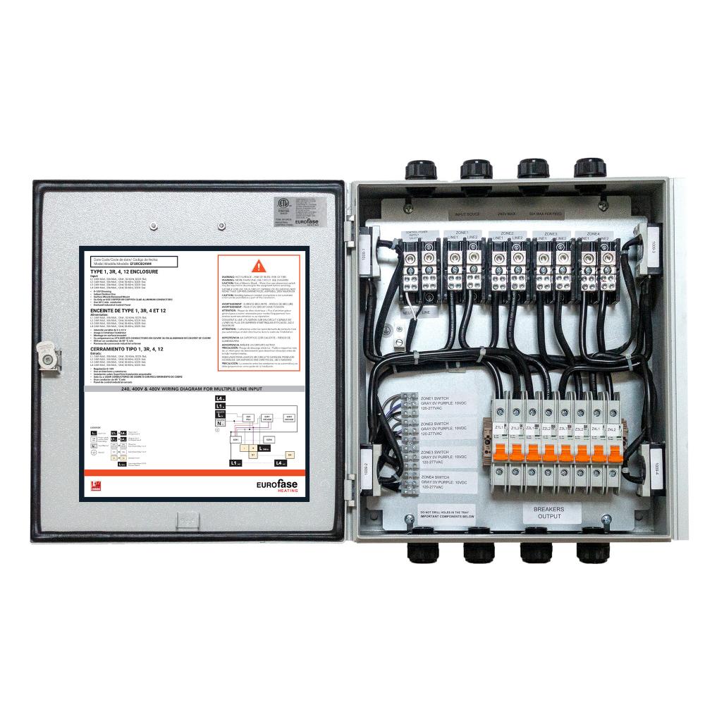 Eurofase EFURCB24M2 2 Zone 120V to 240V Universal Relay Control Box