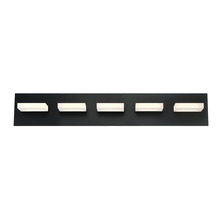 Eurofase 28022-025 - Olson, 5LT LED Bathbar, Black