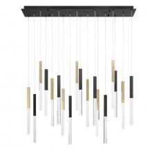 Eurofase 46771-025 - Benicio 18 Light Chandelier in Gold & Black