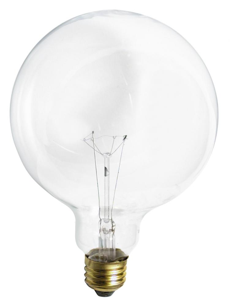 100 Watt G40 Incandescent; Clear; 4000 Average rated hours; 1150 Lumens; Medium base; 120 Volt