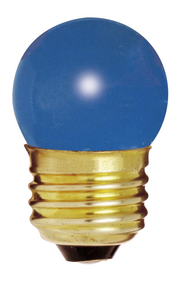 7.5 Watt S11 Incandescent; Ceramic Blue; 2500 Average rated hours; Medium base; 120 Volt