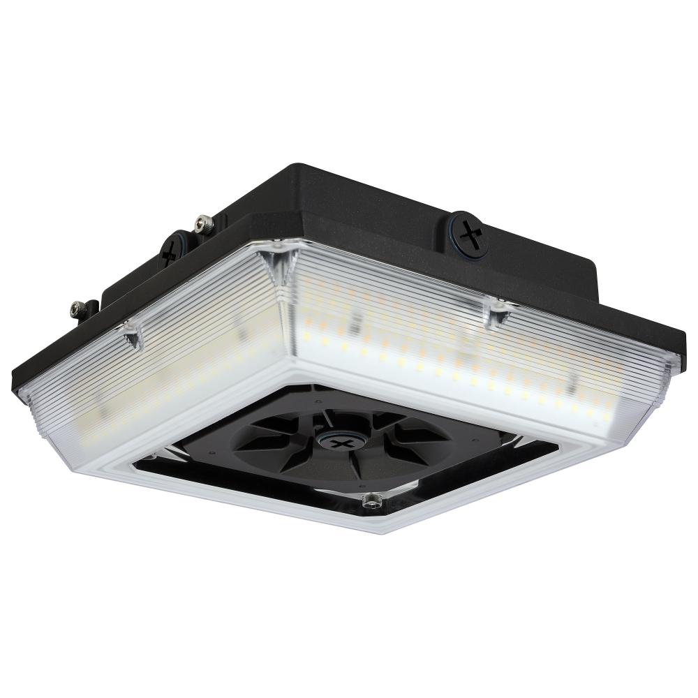 Square LED; Wide Beam Angle Canopy Light; 3K/4K/5K CCT Selectable; 20W/30W/45W Wattage Selectable;