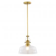 Vaxcel International P0430 - Beloit 12-in. W Pendant Brushed Gold