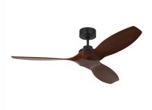  3CLNSM52MBK - Collins 52-inch indoor/outdoor Energy Star smart ceiling fan in midnight black finish