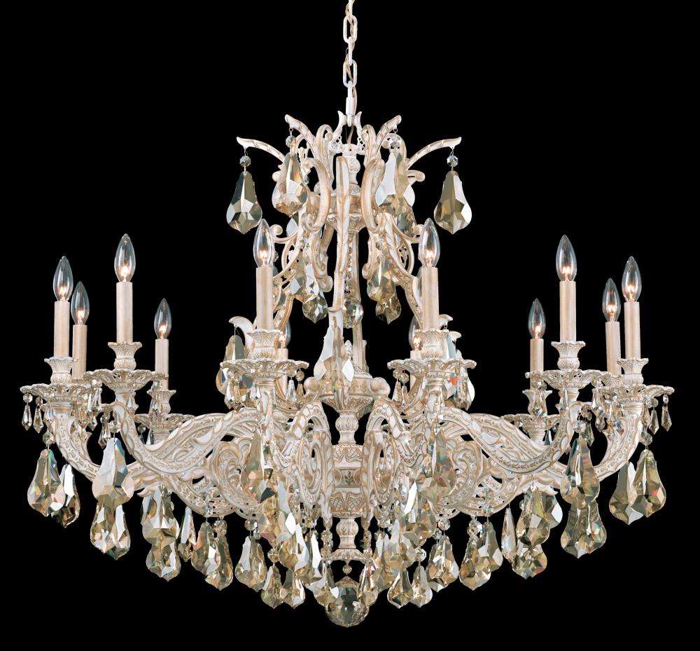 Sophia 12 Light 120V Chandelier in Heirloom Bronze with Clear Crystals from Swarovski